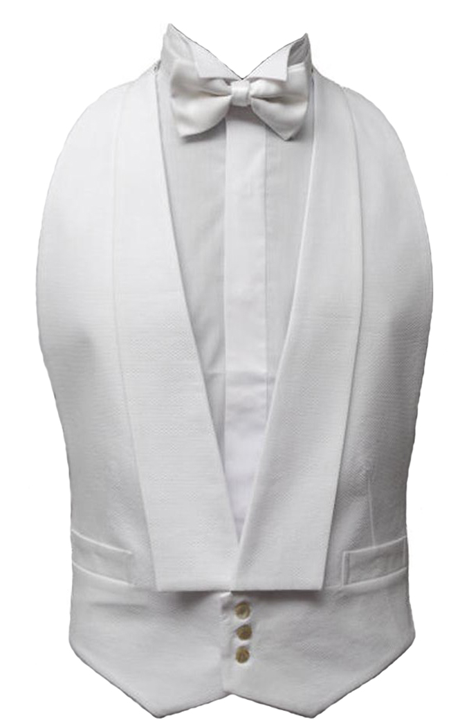 Cotton Rich White Marcella Waistcoat